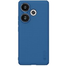 Пластиковый чехол NILLKIN Frosted Shield Pro для Xiaomi Poco F6 - Blue: фото 1 из 18