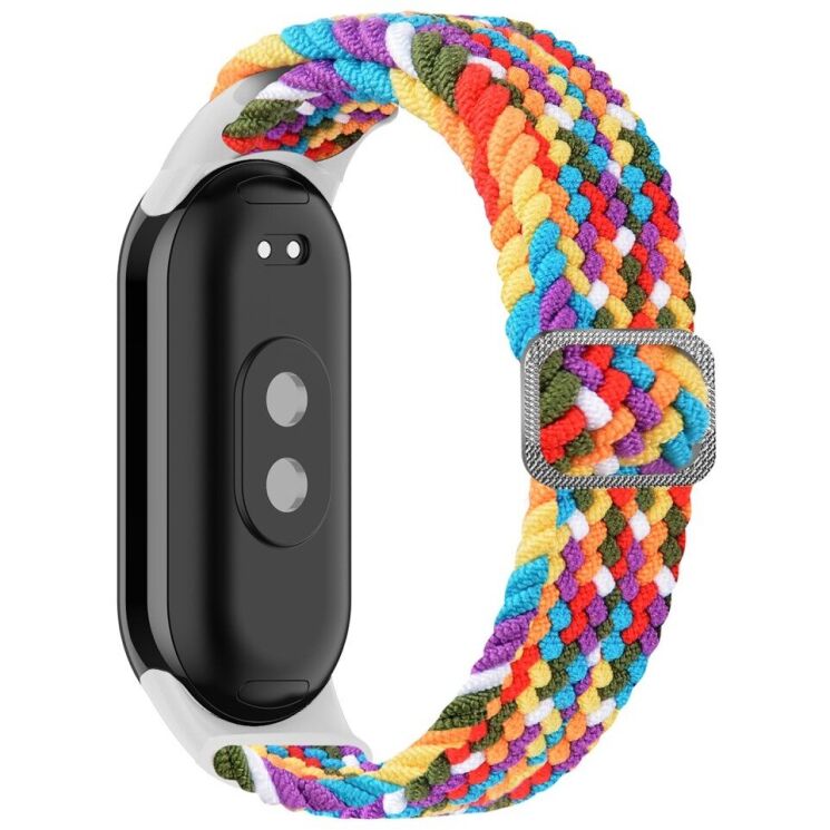 Ремешок Deexe Braided Strap для Xiaomi Mi Smart Band 8 / 9 - Rainbow: фото 1 из 2