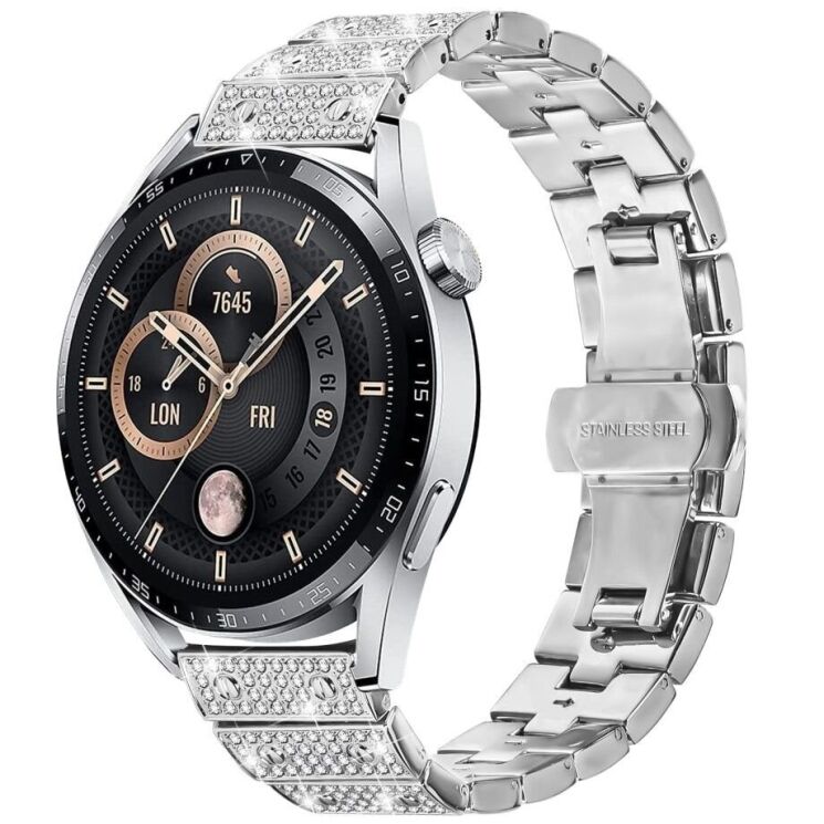 Ремешок Deexe Brilliance Band для часов с шириной крепления 22мм - Silver: фото 2 из 6
