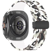 Ремешок Deexe Camouflage Pattern для Samsung Galaxy Watch Ultra (47mm) - White: фото 1 из 6