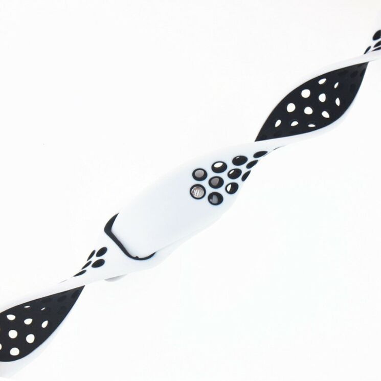 Ремешок Deexe Dot Color для Samsung Watch Active / Active 2 40mm / Active 2 44mm - White / Black: фото 4 из 4