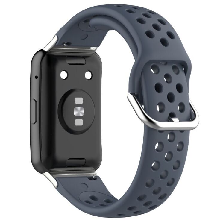 Ремешок Deexe Dot Style для Huawei Watch Fit - Grey: фото 3 из 5
