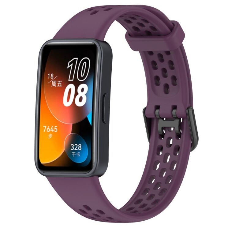 Ремінець Deexe Flexible Strap для Huawei Band 8 / 9 - Dark Purple: фото 1 з 7