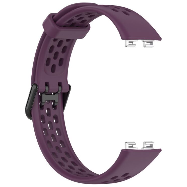 Ремінець Deexe Flexible Strap для Huawei Band 8 / 9 - Dark Purple: фото 4 з 7