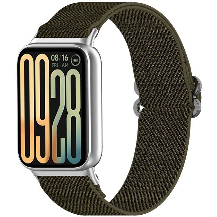 Ремінець Deexe Knitted Strap для Xiaomi Redmi Watch 4 / 5 / Mi Smart Band 8 Pro / Band 9 Pro - Army Green: фото 2 з 9