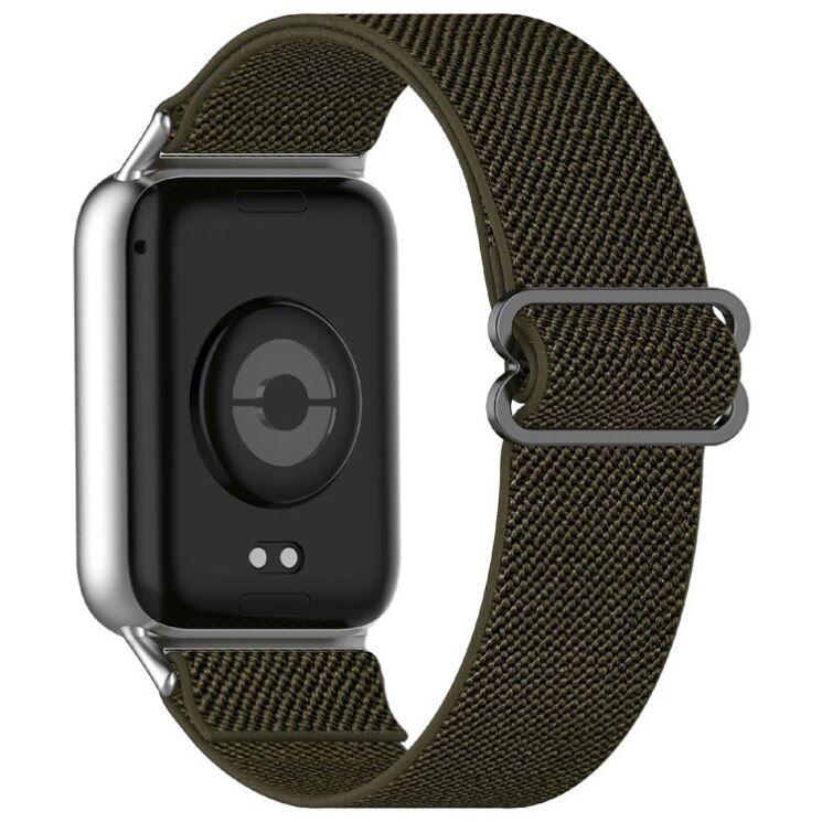 Ремінець Deexe Knitted Strap для Xiaomi Redmi Watch 4 / 5 / Mi Smart Band 8 Pro / Band 9 Pro - Army Green: фото 1 з 9