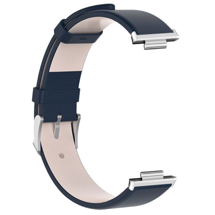 Ремінець Deexe Leather Strap для Huawei Watch Fit 2 - Blue: фото 3 з 11