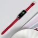 Ремінець Deexe Leather Strap для Xiaomi Mi Band 7 - Red (298705R). Фото 3 з 6