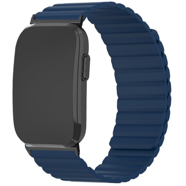 Ремінець Deexe Magnetic Band для Garmin CIRQA - Dark Blue: фото 2 з 3