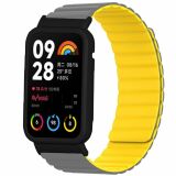 Ремінець Deexe Magnetic Band для Xiaomi Mi Smart Band 8 Pro - Grey / Yellow (337416HY)