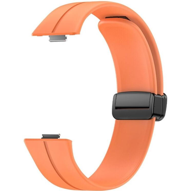 Ремешок Deexe Magnetic Braselet для Huawei Watch Fit 3 - Orange: фото 3 из 5