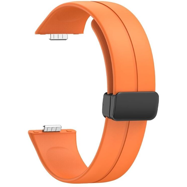 Ремешок Deexe Magnetic Braselet для Huawei Watch Fit 3 - Orange: фото 1 из 5