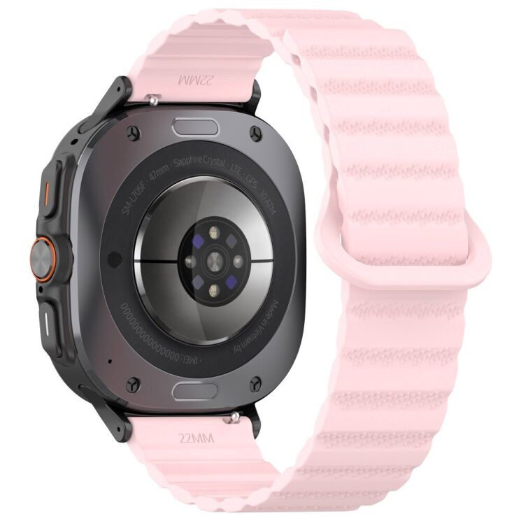 Ремешок Deexe Magnetic Strap для Samsung Galaxy Watch Ultra (47mm) - Pink: фото 1 из 7