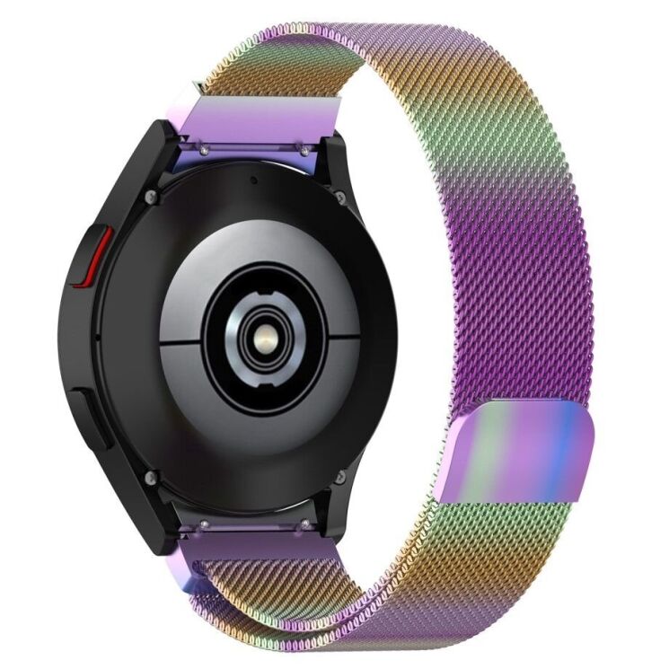 Ремешок Deexe Milanese Stainless Steel для Samsung Galaxy Watch 4 / 4 Classic / 5 / 5 Pro / 6 / 6 Classic / 7 / FE - Multicolor: фото 1 из 9