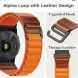 Ремешок Deexe Nylon Leather для Garmin з кріпленням Quick Fit 22mm - Dark Grey (271431DH). Фото 2 из 6