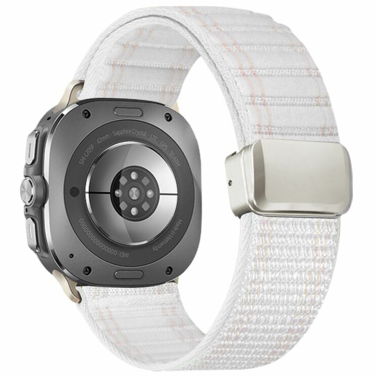 Ремешок Deexe Nylon Strap для Samsung Galaxy Watch Ultra (47mm) / Ultra (2025) - White (358072W) Ремешок Deexe Nylon Strap для Samsung Galaxy Watch Ultra (47mm) / Ultra (2025) - White: фото 1 из 5