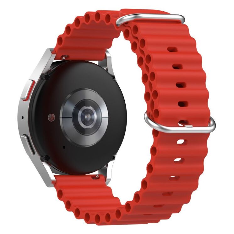 Ремешок Deexe Ocean Strap для часов с шириной крепления 22 мм - Red: фото 1 из 9