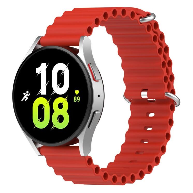 Ремешок Deexe Ocean Strap для часов с шириной крепления 22 мм - Red: фото 5 из 9