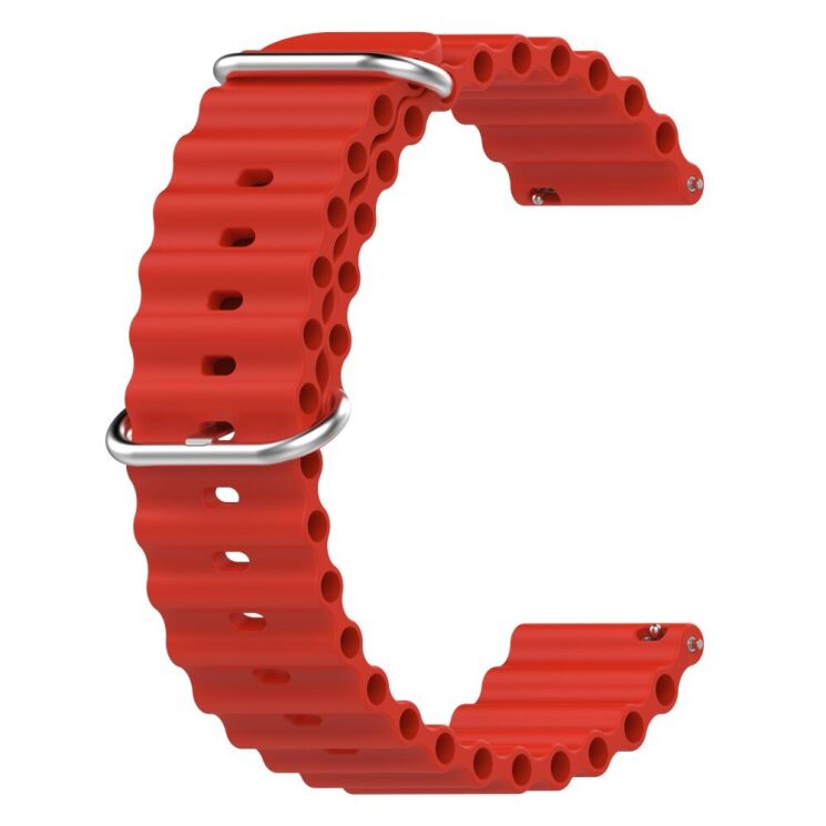 Ремешок Deexe Ocean Strap для часов с шириной крепления 22 мм - Red: фото 3 из 9