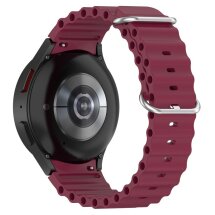 Ремешок Deexe Ocean Strap для Samsung Galaxy Watch 4 / 5 / 6 / 7 / FE (40mm) - Wine Red: фото 1 из 7