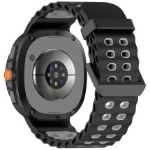 Ремінець Deexe Ocean Strap для Samsung Galaxy Watch 8 (40/44mm) / 8 Classic - Black / Grey: фото 1 з 6