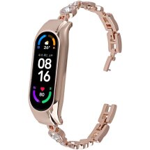 Ремешок Deexe Phoenix Flame для Xiaomi Mi Smart Band 8 / 9 - Rose Gold: фото 1 из 3