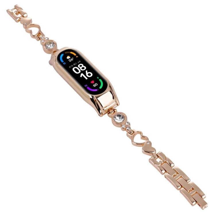Ремешок Deexe Phoenix Flame для Xiaomi Mi Smart Band 8 / 9 - Rose Gold: фото 2 из 3