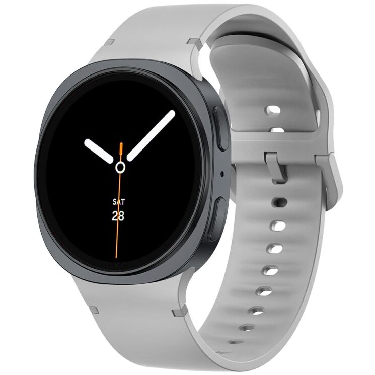 Ремінець Deexe Soft Silicone для Samsung Galaxy Watch 8 (40/44mm) / 8 Classic - Grey: фото 2 з 6