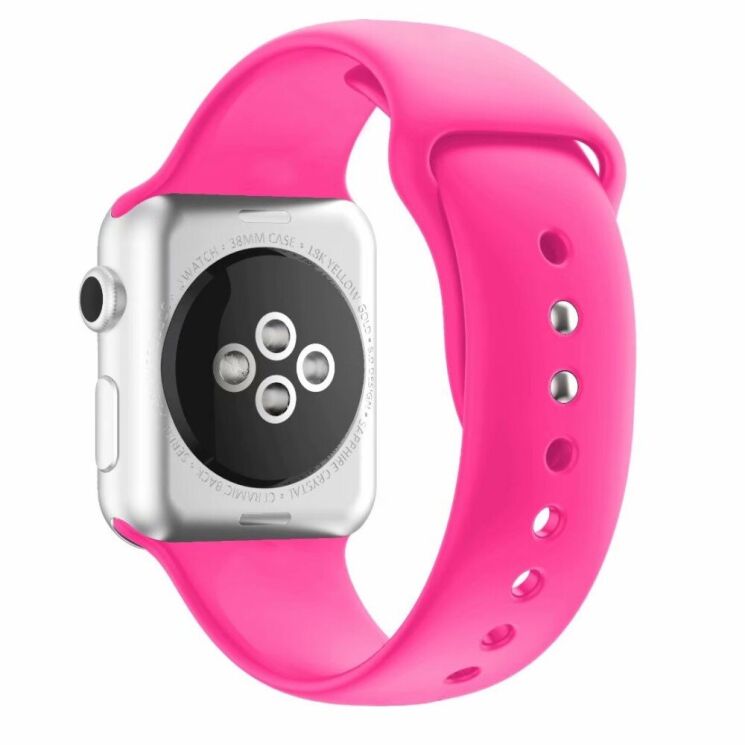 Ремешок Deexe Soft Touch для Apple Watch 46 / 45 / 44 / SE 44 / 42 (Series 1-3) / Ultra / Ultra 2 - Rose: фото 1 из 3