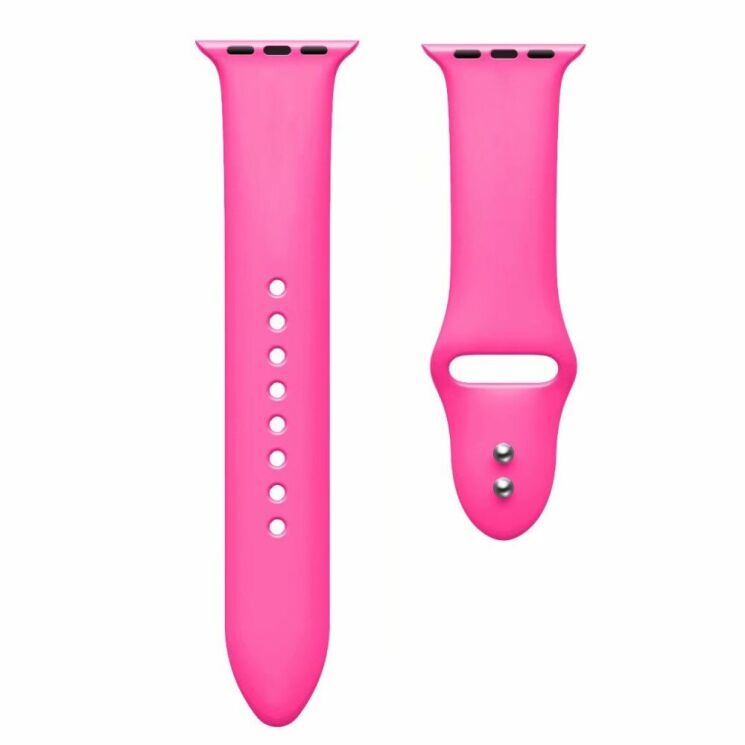 Ремешок Deexe Soft Touch для Apple Watch 46 / 45 / 44 / SE 44 / 42 (Series 1-3) / Ultra / Ultra 2 - Rose: фото 2 из 3