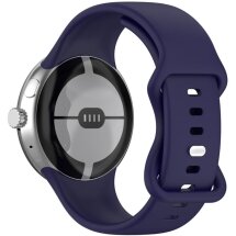 Ремешок Deexe Soft Touch для Google Pixel Watch / Watch 2 / Watch 3 (41mm) - Dark Blue: фото 1 из 4