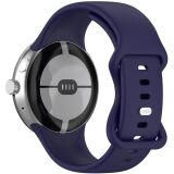 Ремінець Deexe Soft Touch для Google Pixel Watch / Watch 2 / Watch 3 (41mm) - Dark Blue (311722DB)