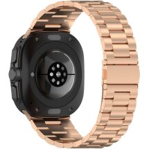 Ремінець Deexe Stainless Steel для Samsung Galaxy Watch Ultra (47mm) - Rose Gold: фото 1 з 9