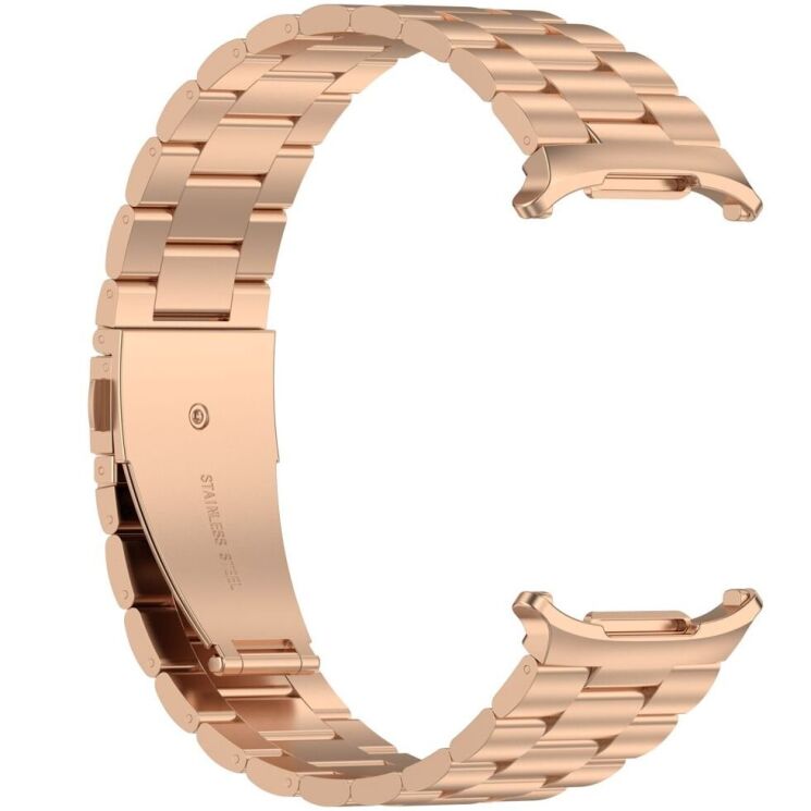 Ремешок Deexe Stainless Steel для Samsung Galaxy Watch Ultra (47mm) - Rose Gold: фото 3 из 9