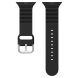 Ремінець Deexe Stripes Series для Apple Watch 46 / 45 / 44 / SE 44 / 42 (Series 1-3) / Ultra / Ultra 2 - Black (251872B). Фото 3 з 7