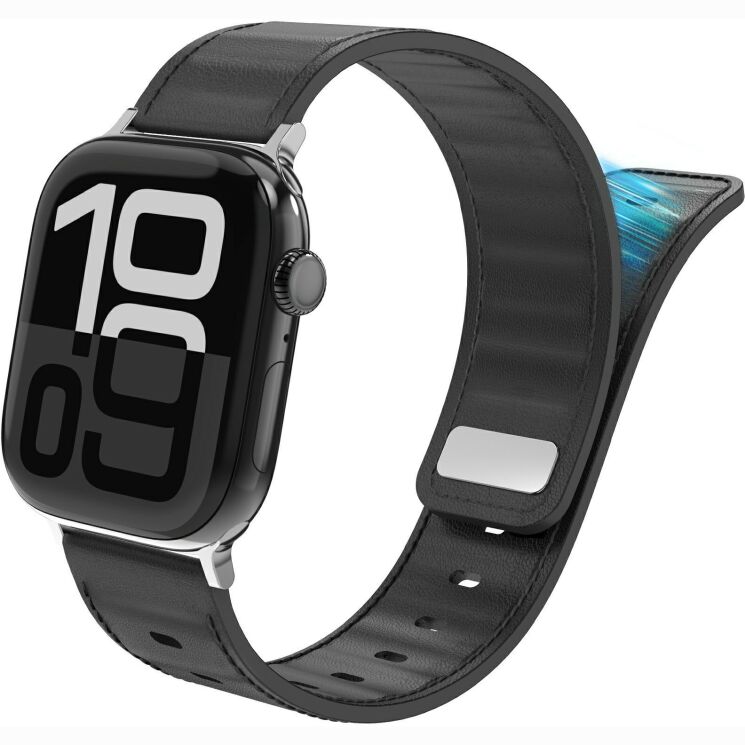 Ремешок для часов AHASTYLE Signature Touch для Apple Watch 46 / 45 / 44 / SE 44 / 42 (Series 1-3) / Ultra / Ultra 2 / Ultra 3 - Black (364538B) Ремешок для часов AHASTYLE Signature Touch для Apple Watch 46 / 45 / 44 / SE 44 / 42 (Series 1-3) / Ultra / Ultra 2 / Ultra 3 - Black: фото 2 из 8