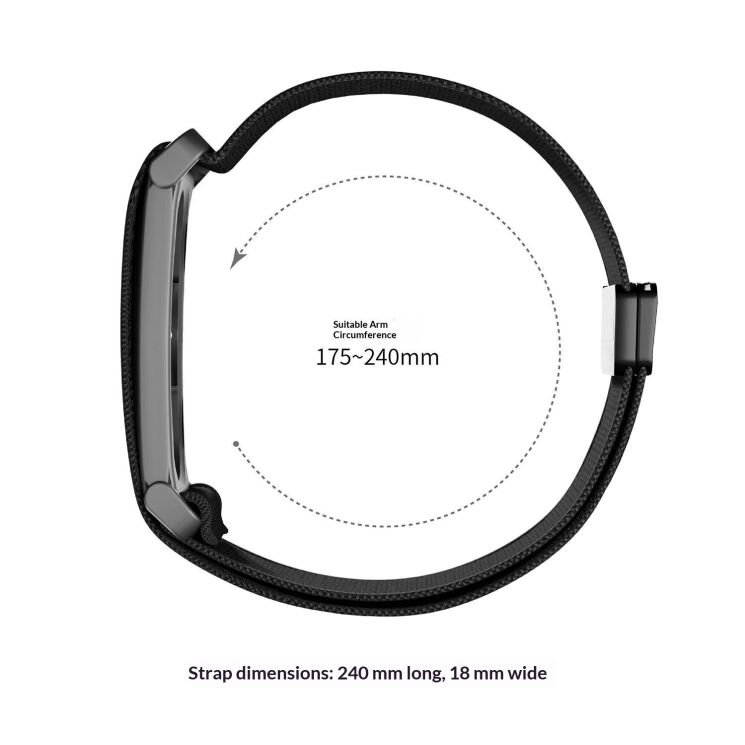 Ремінець для годинника Reframe Magnetic Clasp для Google Fitbit Air - Dark Blue (258007DB) Ремінець для годинника Reframe Magnetic Clasp для Google Fitbit Air - Dark Blue: фото 4 з 4
