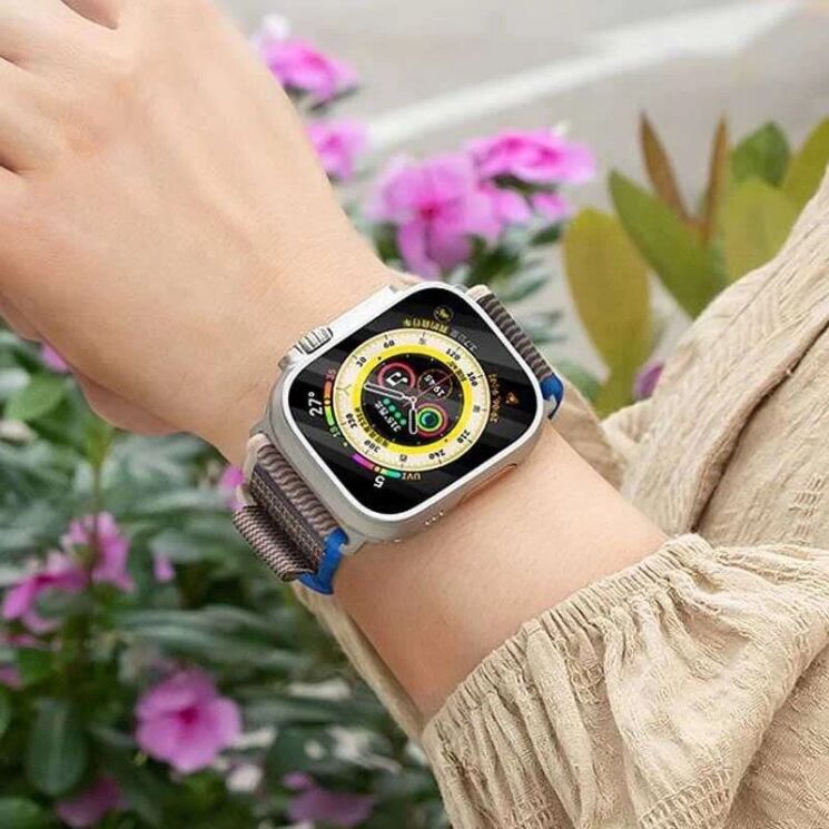 Ремінець Hoco WA14 для Apple Watch 42 (Series 10) / 41 / 40 / SE 40 / 38 - Yellow / White: фото 7 з 7