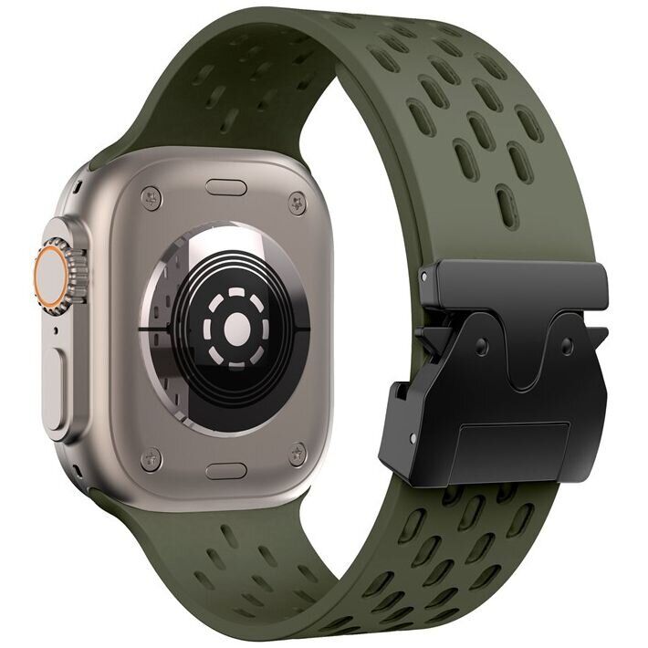 Ремешок KALEBOL Astra Strap для Apple Watch 46 / 45 / 44 / SE 44 / 42 (Series 1-3) / Ultra / Ultra 2 - Army Green: фото 2 из 9
