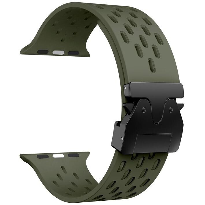 Ремешок KALEBOL Astra Strap для Apple Watch 46 / 45 / 44 / SE 44 / 42 (Series 1-3) / Ultra / Ultra 2 - Army Green: фото 1 из 9