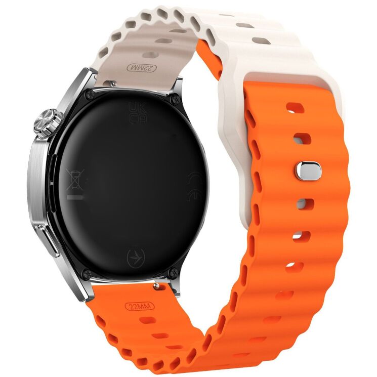 Ремінець Reframe Ocean Strap для годинників з шириною кріплення 22 мм - Starlight / Orange: фото 1 з 5