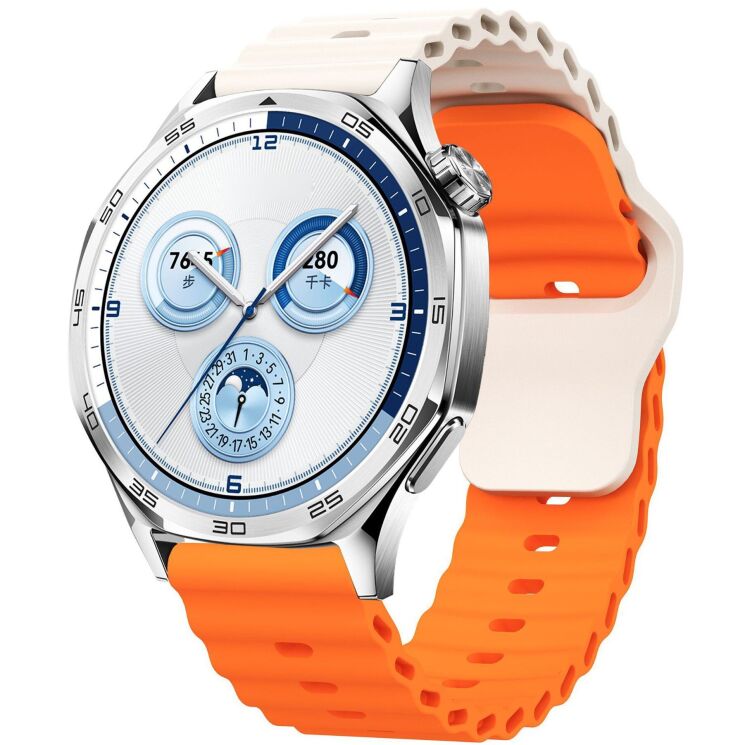 Ремінець Reframe Ocean Strap для годинників з шириною кріплення 22 мм - Starlight / Orange: фото 2 з 5