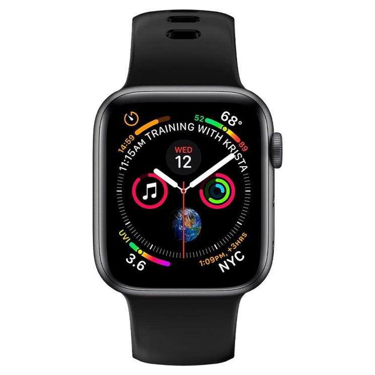 Ремешок Spigen (SGP) Air Fit для Apple Watch 42 (Series 10) / 41 / 40 / SE 40 / 38 - Black: фото 2 из 12