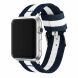 Ремінець UniCase Nylon для Apple Watch 42 (Series 10) / 41 / 40 / SE 40 / 38 - Blue / White (236202D). Фото 2 з 12