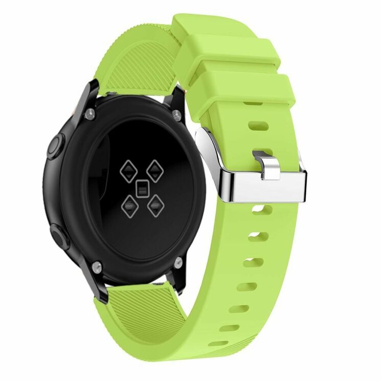 Ремінець UniCase Twill Texture для Samsung Watch Active / Active 2 40mm / Active 2 44mm - Green: фото 1 з 5