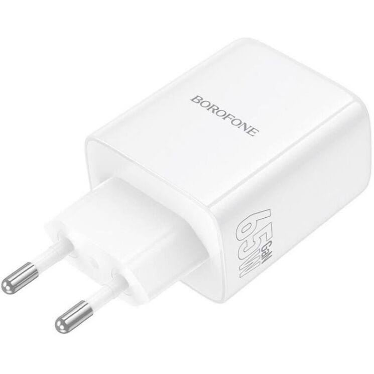 Сетевое зарядное устройство BOROFONE BN32 65W (2Type-C + USB) - White: фото 4 из 9
