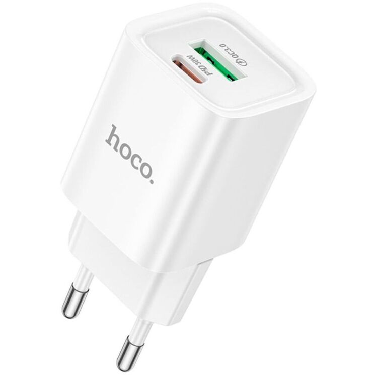 Сетевое зарядное устройство Hoco C149A PD30W + QC3.0 - White: фото 1 из 7