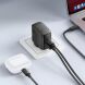 Сетевое зарядное устройство Hoco CS63A Bright PD65W (USB + Type-C) + кабель Type-C to Type-C - Black (960210B). Фото 8 из 9
