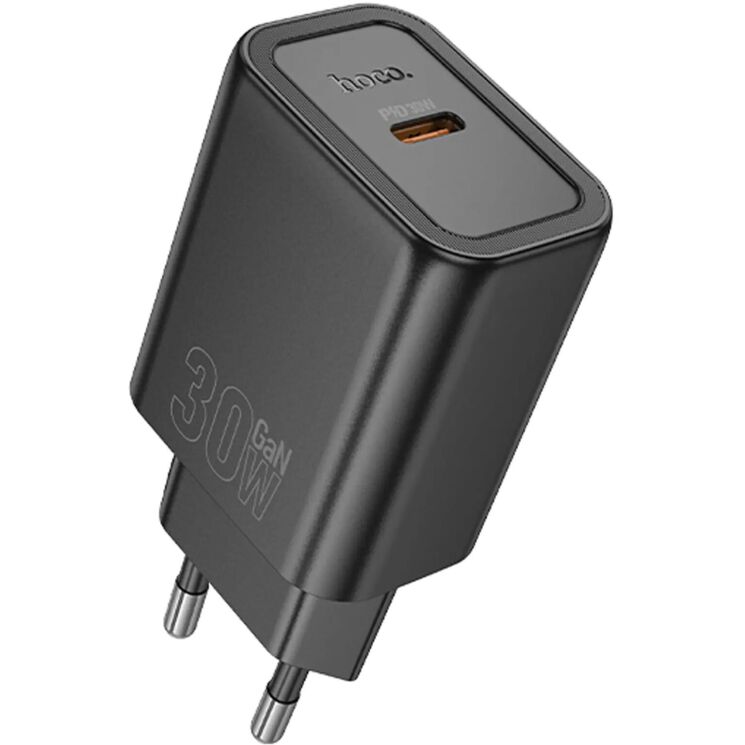 Мережевий зарядний пристрій Hoco N62 PD30W (Type-C) - Black: фото 1 з 5