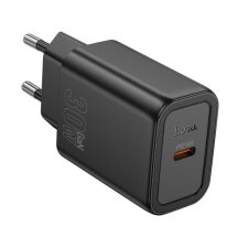 Сетевое зарядное устройство Hoco N62 PD30W (Type-C) - Black: фото 1 из 6